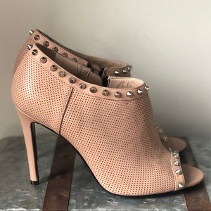 Barbara Bui Nude Studded Booties Size 37.5